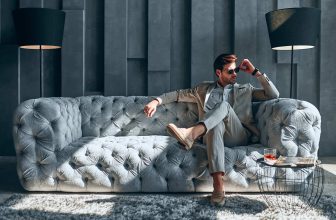 Stylish man in his bachelor pad